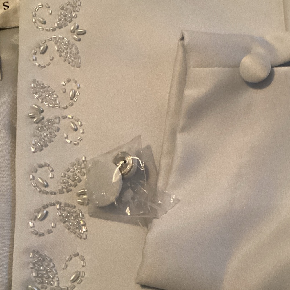 Elegant Light Blue Women's Dress with Jacket 🏹 - Picture 7 of 14